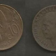 Münze Italien Alt: 10 Centisimi 1923 - R