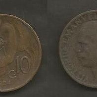 Münze Italien Alt: 10 Centisimi 1924 - R