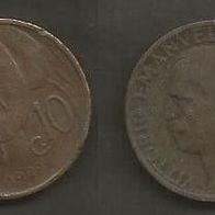 Münze Italien Alt: 10 Centisimi 1929 - R
