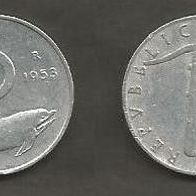 Münze Italien: 5 Lire 1953
