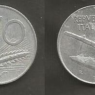 Münze Italien: 10 Lire 1976