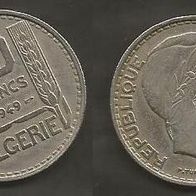 Münze Algerien: 50 Franc 1949