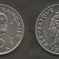Münze Französisch Polynesien : 10 Franc 1983
