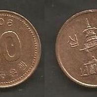 Münze Süd Korea : 10 Won 2008