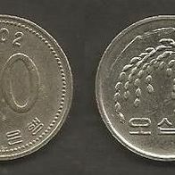 Münze Süd Korea : 50 Won 2002