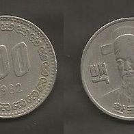 Münze Süd Korea : 100 Won 1982