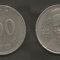 Münze Süd Korea : 100 Won 1988