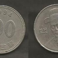 Münze Süd Korea : 100 Won 1997