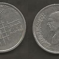 Münze Jordanien : 5 Piaster 1993