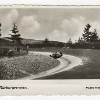 Nürburgrennen. Altes Klein-Format s/ w Foto vermutlich aus den 1930er Jahren
