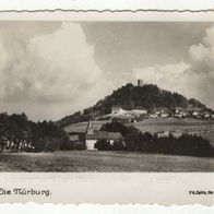 Die Nürburg. Altes Klein-Format s/ w Foto vermutlich aus den 1930er Jahren