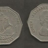 Münze Ost Karibische Staaten: 1 Dollar 1989