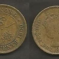 Münze Hong Kong: 10 Cent 1960