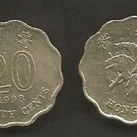 Münze Hong Kong: 20 Cent 1998