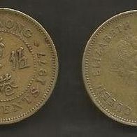 Münze Hong Kong: 50 Cent 1977