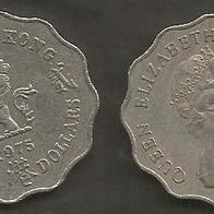 Münze Hong Kong: 2 Dollar 1975