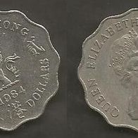 Münze Hong Kong: 2 Dollar 1984