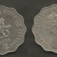 Münze Hong Kong: 2 Dollar 1986
