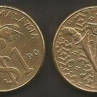 Münze Malaysia: 1 Riggit 1990