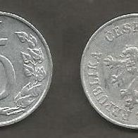 Münze Tschecheslowakei: 5 Hellar 1953