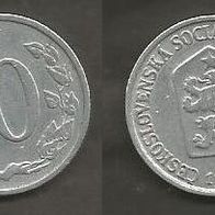 Münze Tschecheslowakei: 10 Hellar 1964