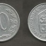 Münze Tschecheslowakei: 10 Hellar 1971