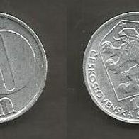 Münze Tschecheslowakei: 10 Hellar 1976