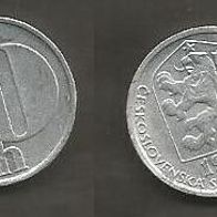 Münze Tschecheslowakei: 10 Hellar 1977
