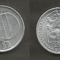 Münze Tschecheslowakei: 10 Hellar 1979