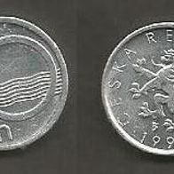 Münze Tschecheslowakei: 10 Hellar 1995