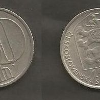 Münze Tschecheslowakei: 50 Hellar 1989