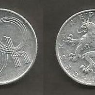 Münze Tschecheslowakei: 50 Hellar 1993