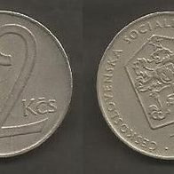 Münze Tschecheslowakei: 2 Koruna 1980