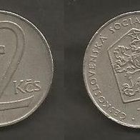 Münze Tschecheslowakei: 2 Koruna 1981