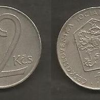 Münze Tschecheslowakei: 2 Koruna 1983