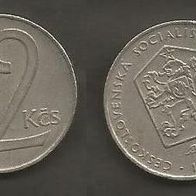 Münze Tschecheslowakei: 2 Koruna 1986