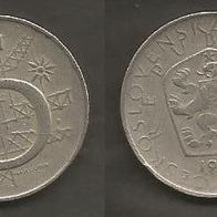 Münze Tschecheslowakei: 5 Koruna 1967
