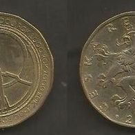 Münze Tschecheslowakei: 20 Koruna 2000