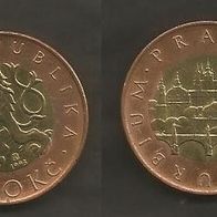 Münze Tschecheslowakei: 50 Koruna 1993