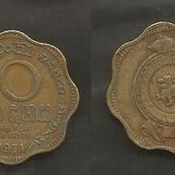 Münze Sri Lanka: 10 Cent 1971