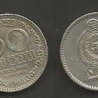 Münze Sri Lanka: 50 Cent 1963