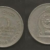Münze Sri Lanka: 2 Rupee 1984