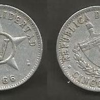 Münze Kuba: 5 Centavo 1966