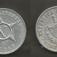 Münze Kuba: 5 Centavo 1968