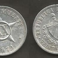 Münze Kuba: 20 Centavo 1971