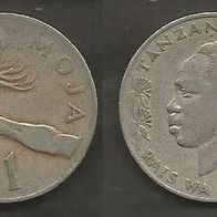 Münze Tansania: 1 Shillingi 1972