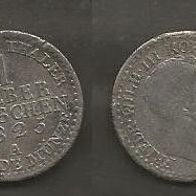 Münze Deutsches Reich: 1/30 Taler 1825 - Friedrich Wilhelm III.- Silber
