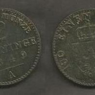 Münze Deutsches Reich: 2 Pfennig 1849