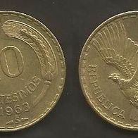 Münze Chile: 10 Centesimos 1963
