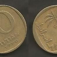 Münze Israel: 10 Agorot 1960